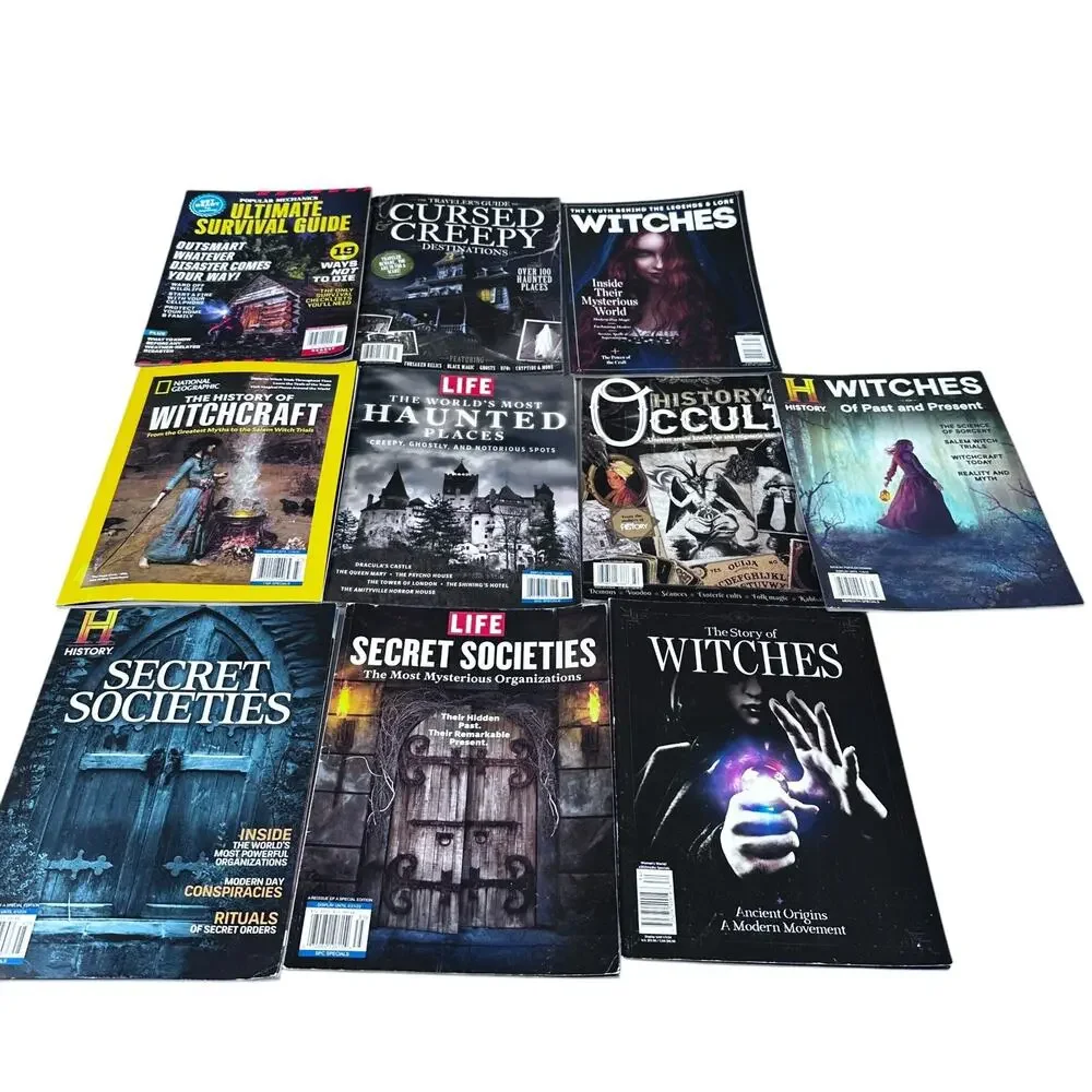 Lot of 10 Magazines - Witches / Occult / Hauntings